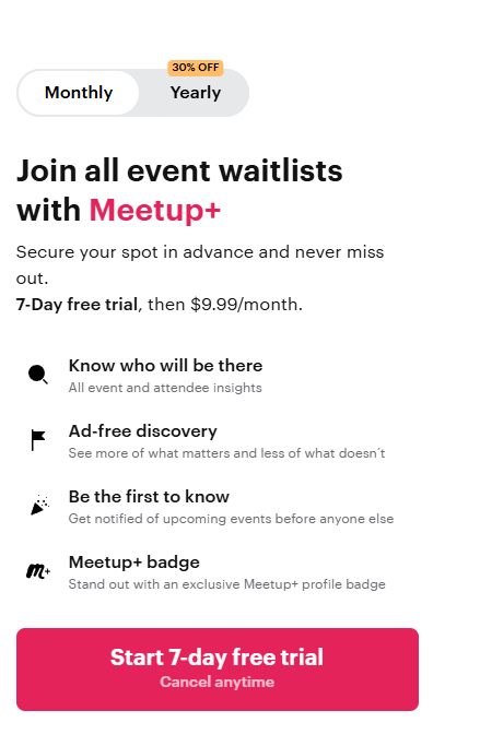 meetup rsvp